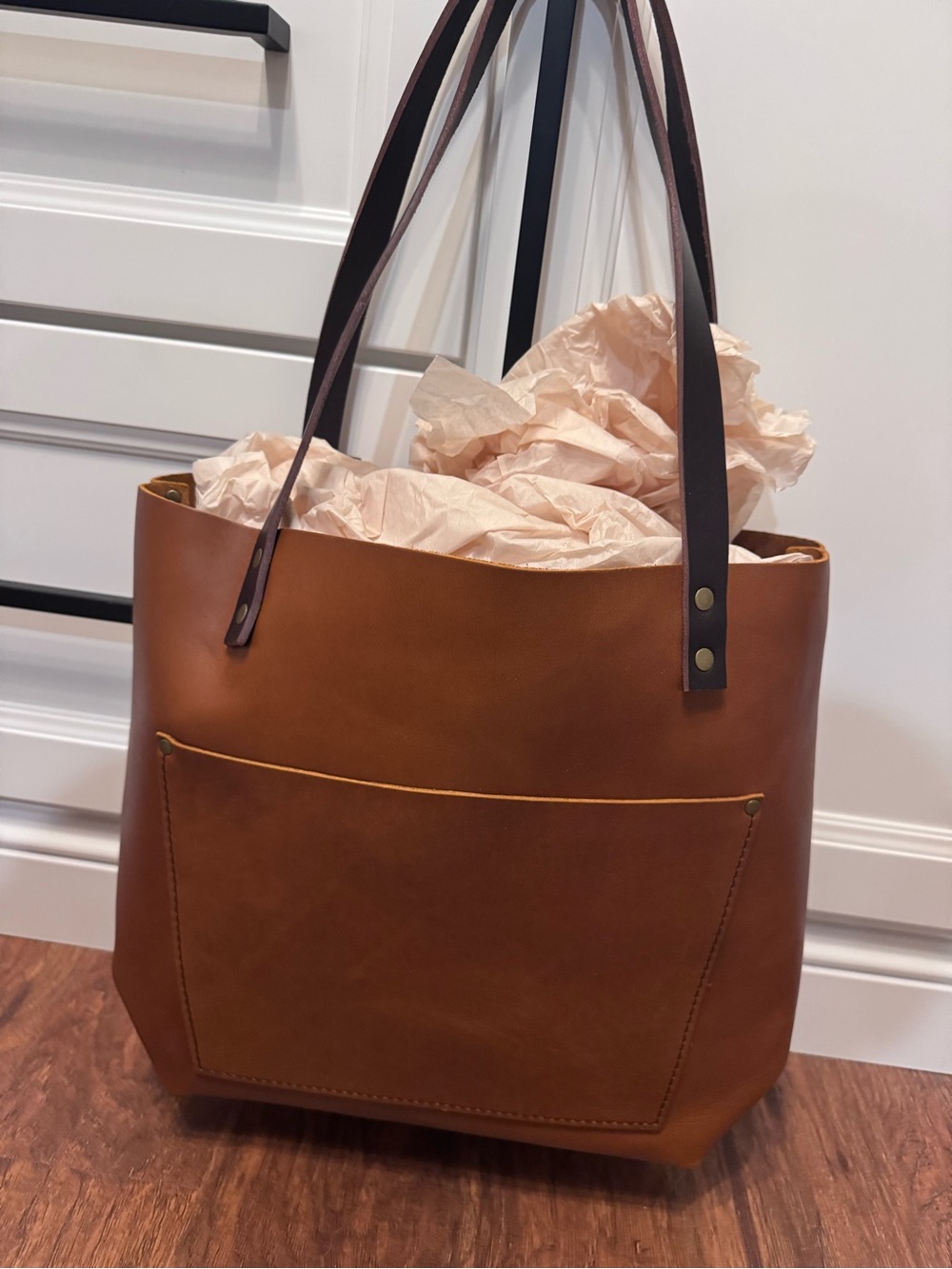 Portland Leather Goods Tote - Honey